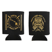 KOOZIE CAN COOLER - Classic P.I.A.E Gold Logo/TIKI Design